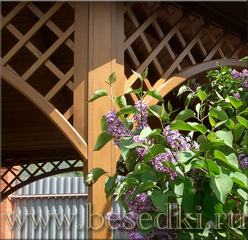 деревянные арки для садовой беседки